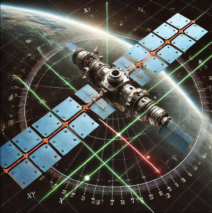 Spacecraft attitude control graphic